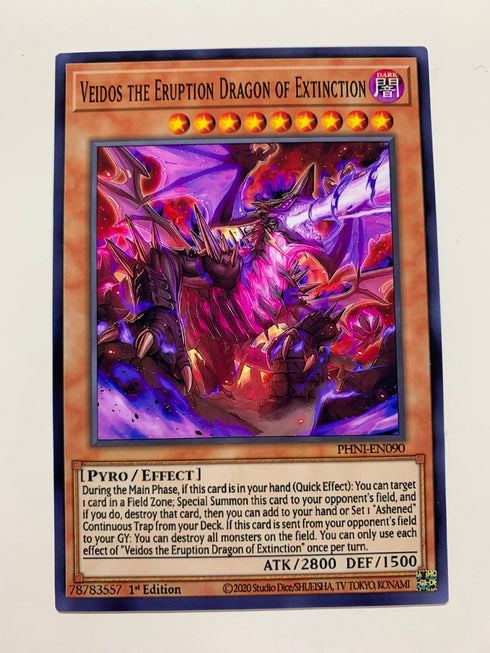 Veidos the Eruption Dragon of Extinction | Secret Rare | Orica PROXY